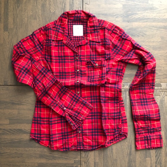 Like New | Hollister | Plaid Button Down Shirt | Size M - Picture 1 of 4
